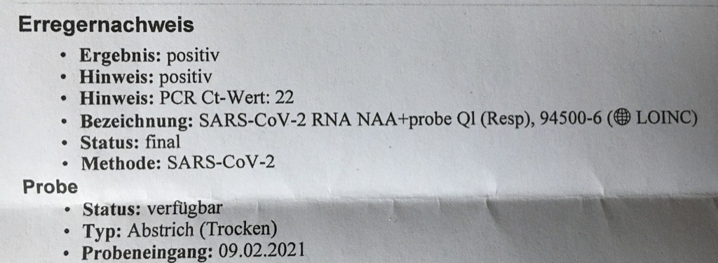 Hallo Ihr Lieben, hier ein kleines Update (15.02.2021):