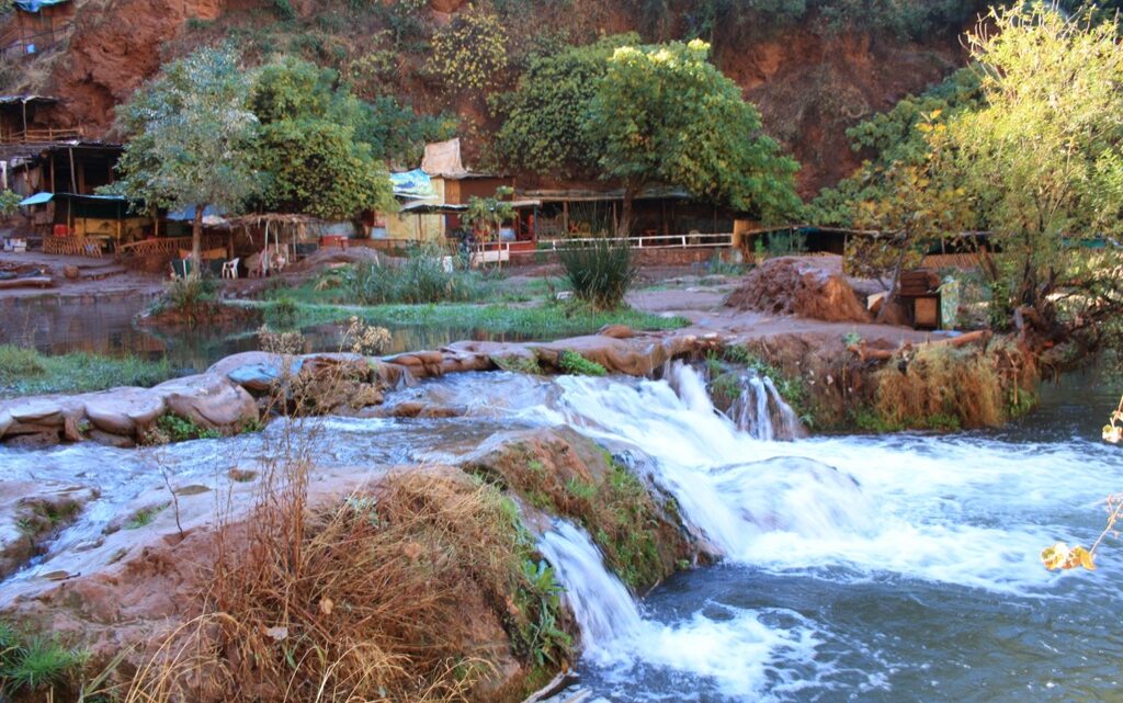 Marokkos größter Wasserfall in Ouzoud.